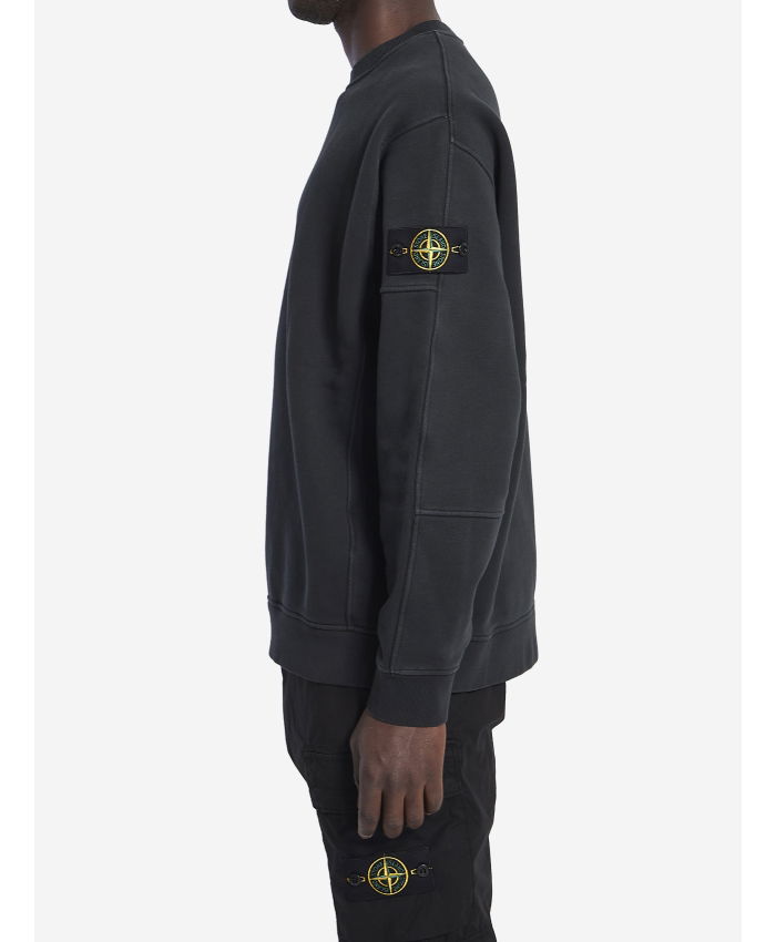 STONE ISLAND - OLD effect sweatshirt