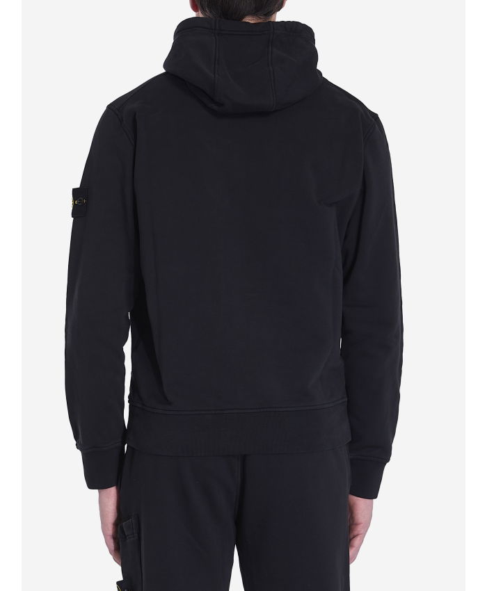 STONE ISLAND - Hoodie in organic cotton fleece