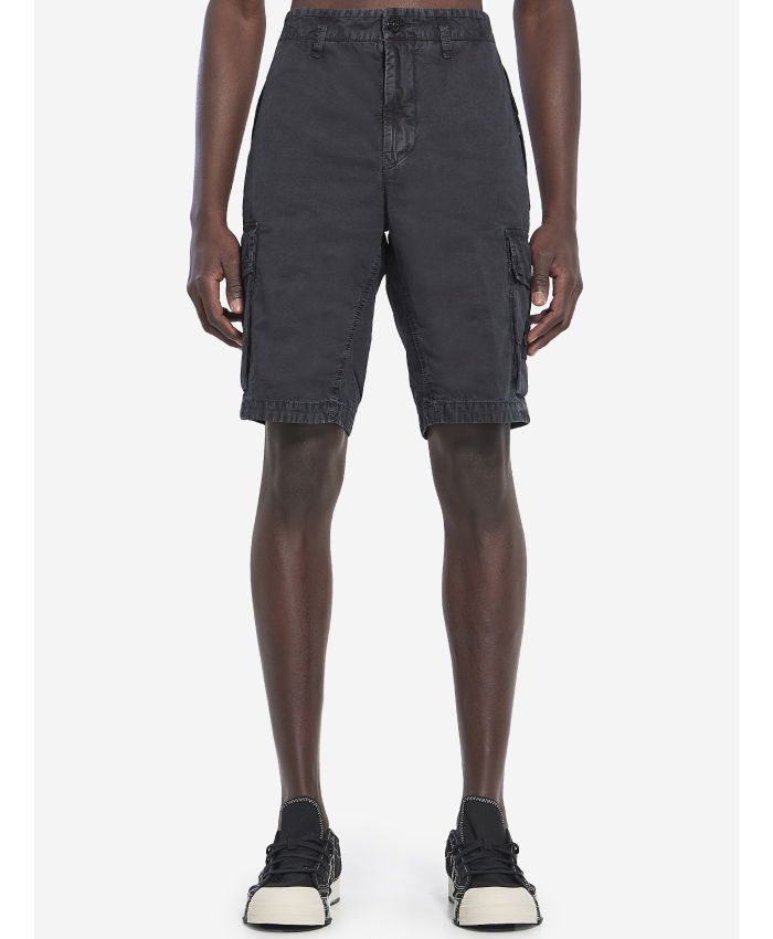 STONE ISLAND - Slim cargo bermuda shorts