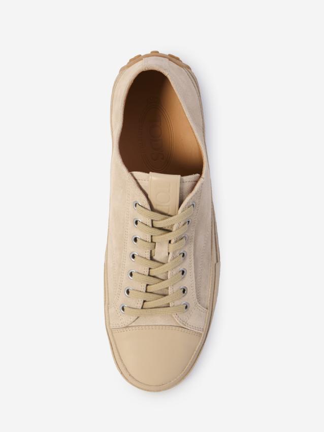 TOD'S - Suede leather sneakers