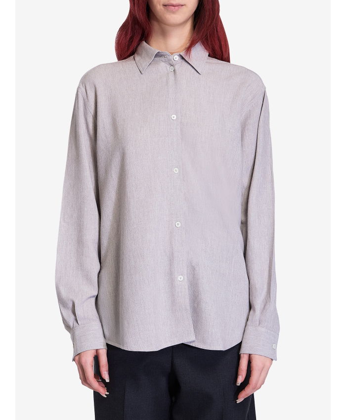 TOTEME - Fluid grey mélange shirt