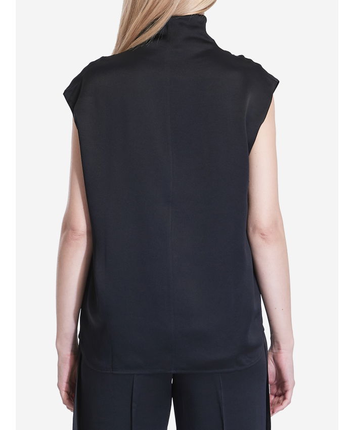 TOTEME - Black Collared Sleeveless Top