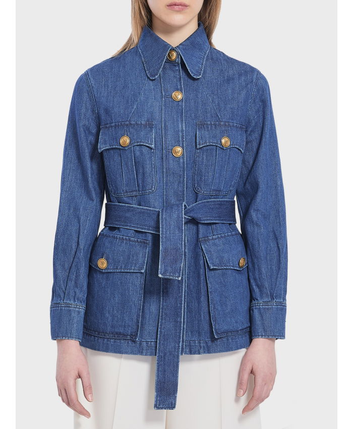 VALENTINO GARAVANI - Denim safari jacket