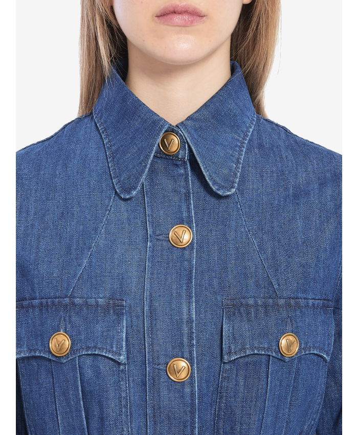 VALENTINO GARAVANI - Denim safari jacket