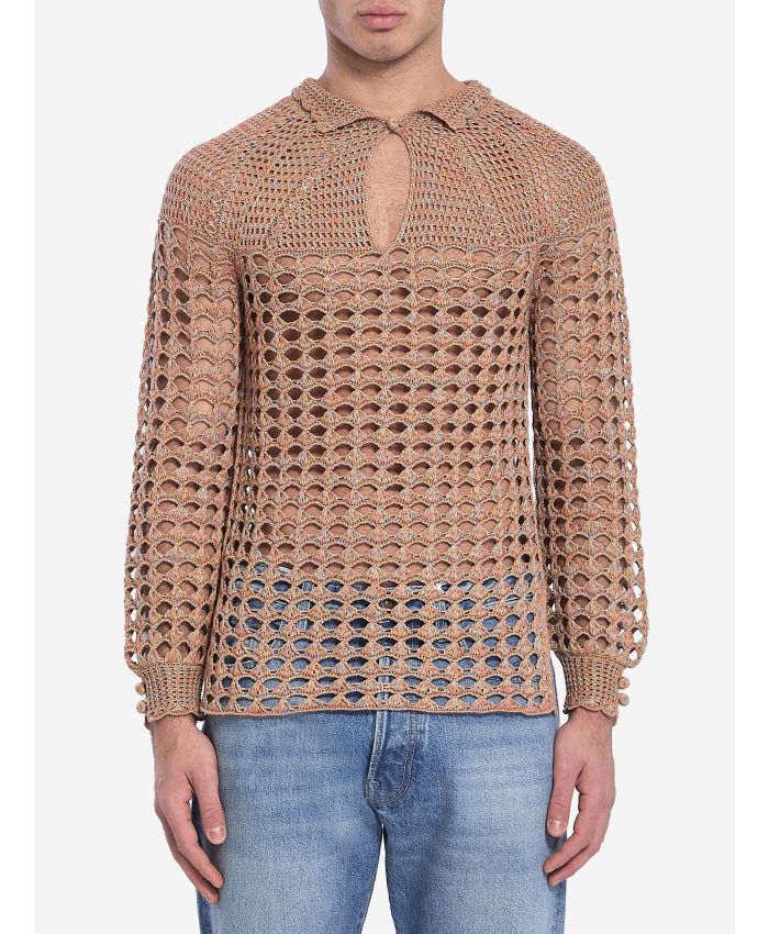 VALENTINO GARAVANI - Perforated knit shirt