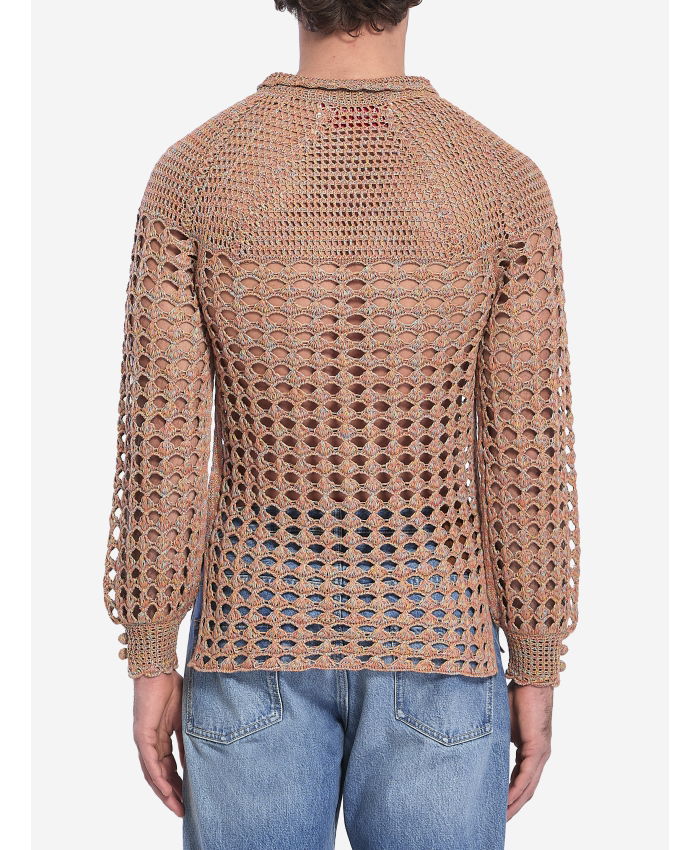 VALENTINO GARAVANI - Perforated knit shirt