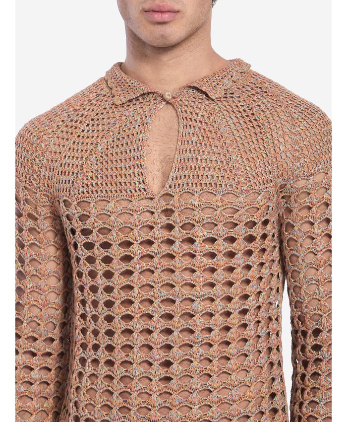 VALENTINO GARAVANI - Perforated knit shirt