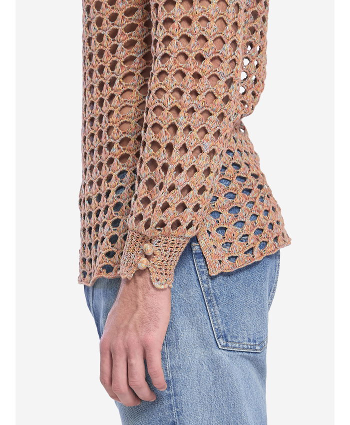 VALENTINO GARAVANI - Perforated knit shirt