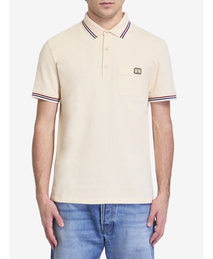 VALENTINO GARAVANI - Piqué cotton polo shirt