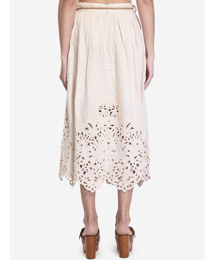 ZIMMERMANN - Wylie embroidered midi skirt