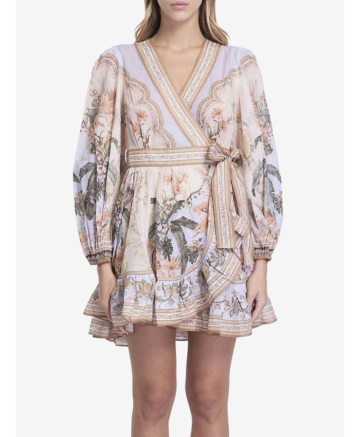 ZIMMERMANN - Wylie mini wrap frill dress