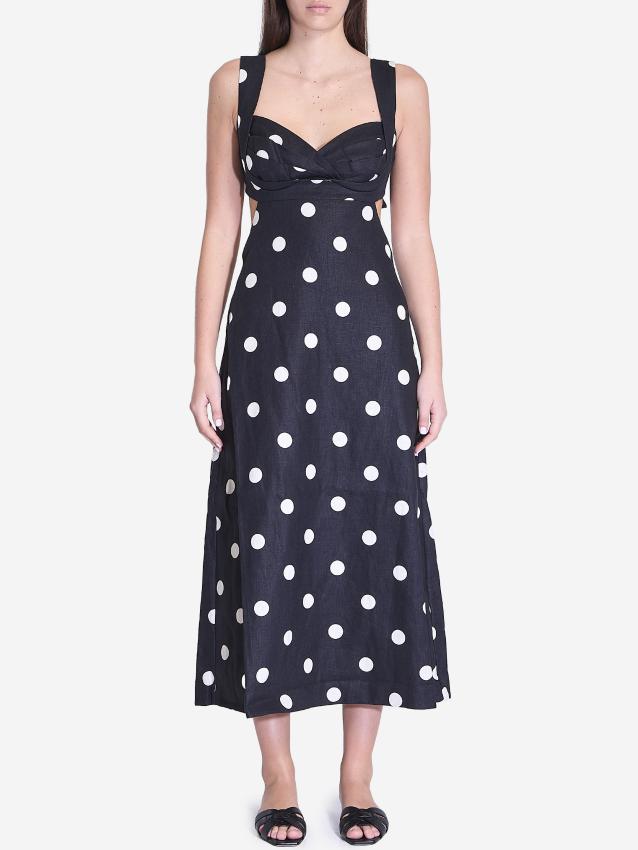 ZIMMERMANN - Polka dots midi Crush dress