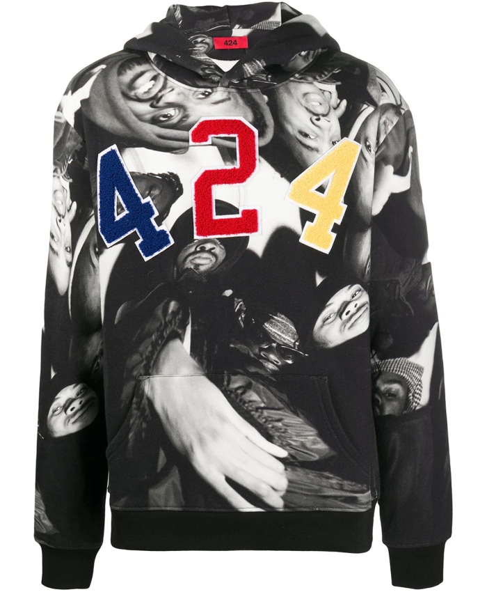 424 - Logo hoodie multicolor