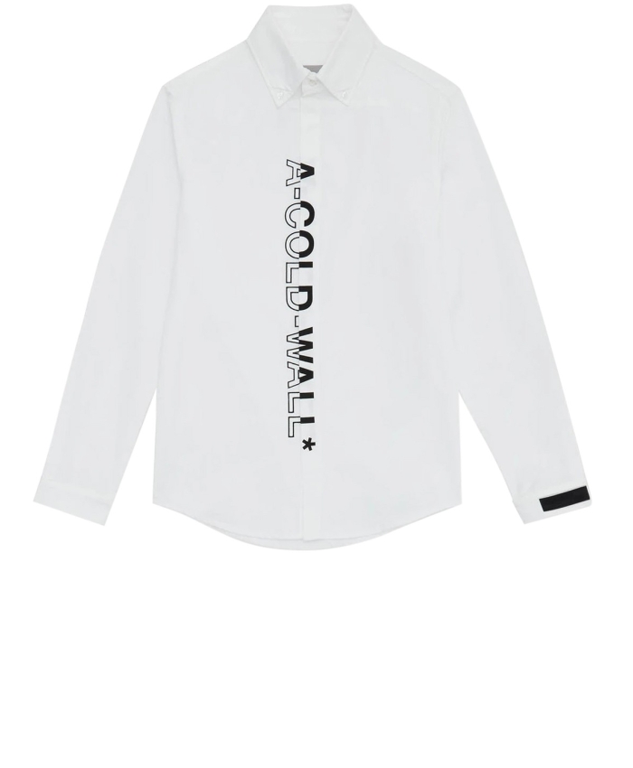 A-COLD-WALL - White shirt with maxi vertical logo
