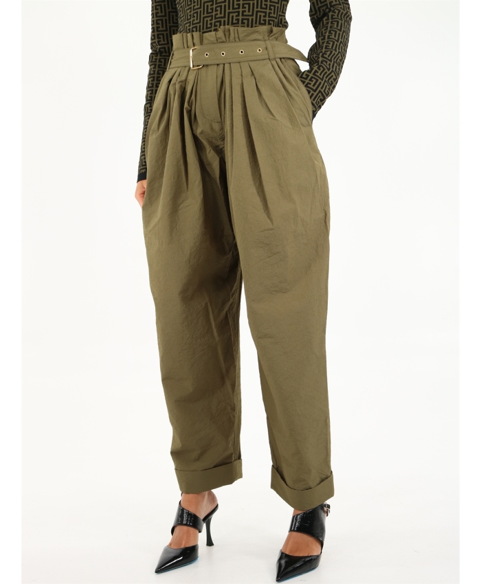 BALMAIN - Wide high-waisted trousers