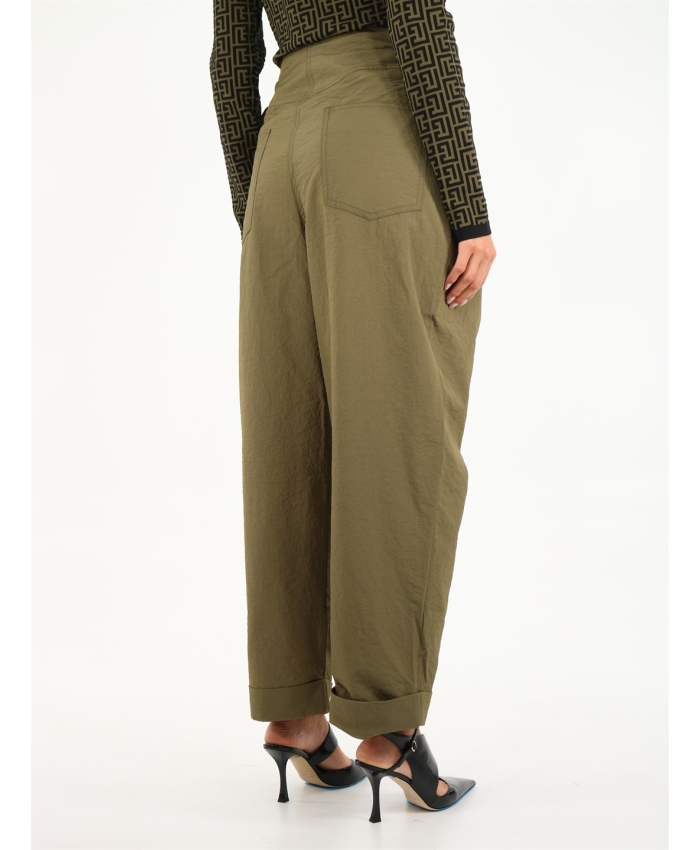 BALMAIN - Wide high-waisted trousers