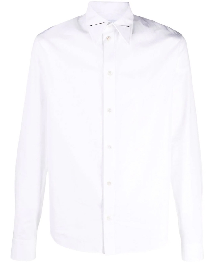 BOTTEGA VENETA - White shirt with steel triangle detail
