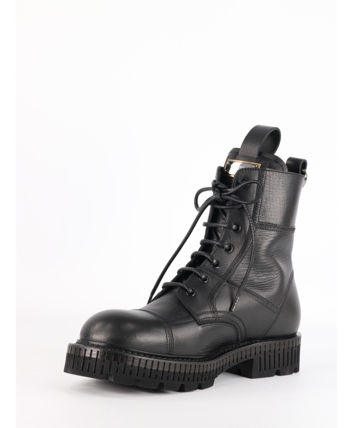 DOLCE&GABBANA - Black Laced Up boot