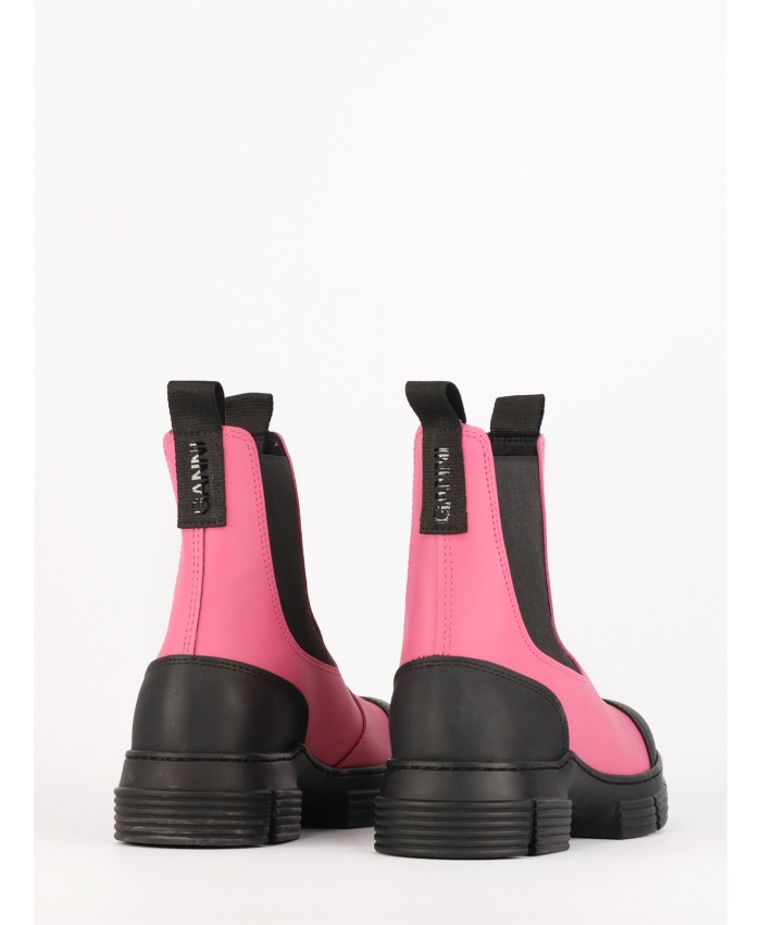 GANNI - Fuchsia Recycled rubber boots