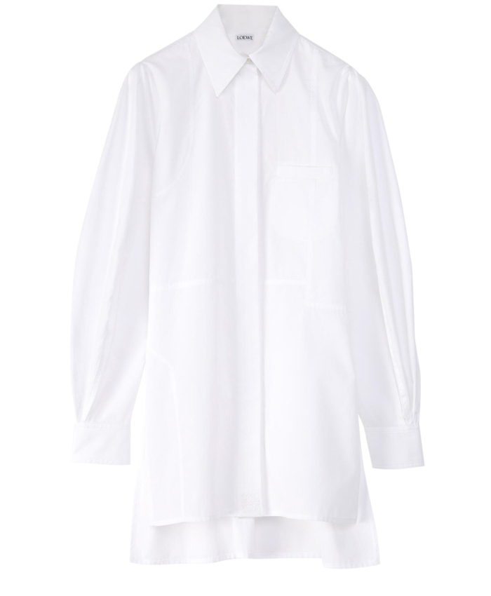 LOEWE - Camicia bianca Patchwork