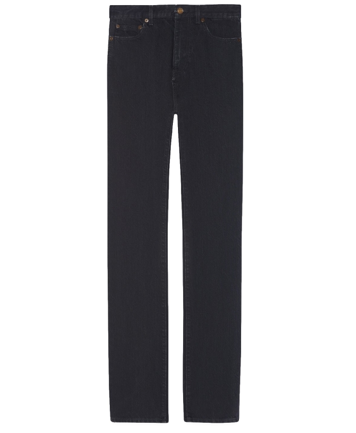 SAINT LAURENT - 90s style jeans in black denim