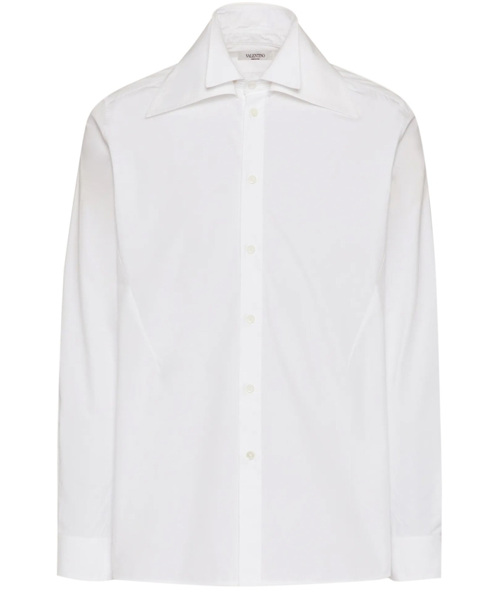 VALENTINO GARAVANI - Camicia bianca con doppio colletto