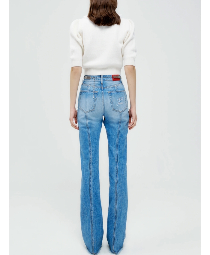ALESSANDRA RICH - Jeans svasati in denim