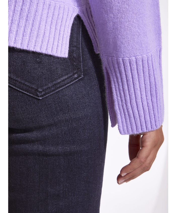 ALLUDE - Maglione in lana e cashmere lilla
