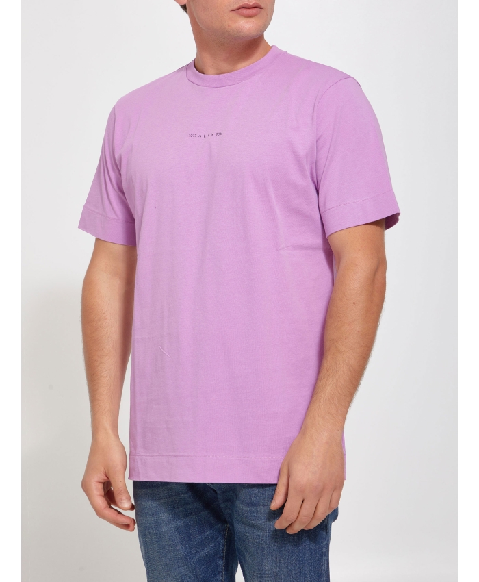 ALYX - T-shirt rosa con logo