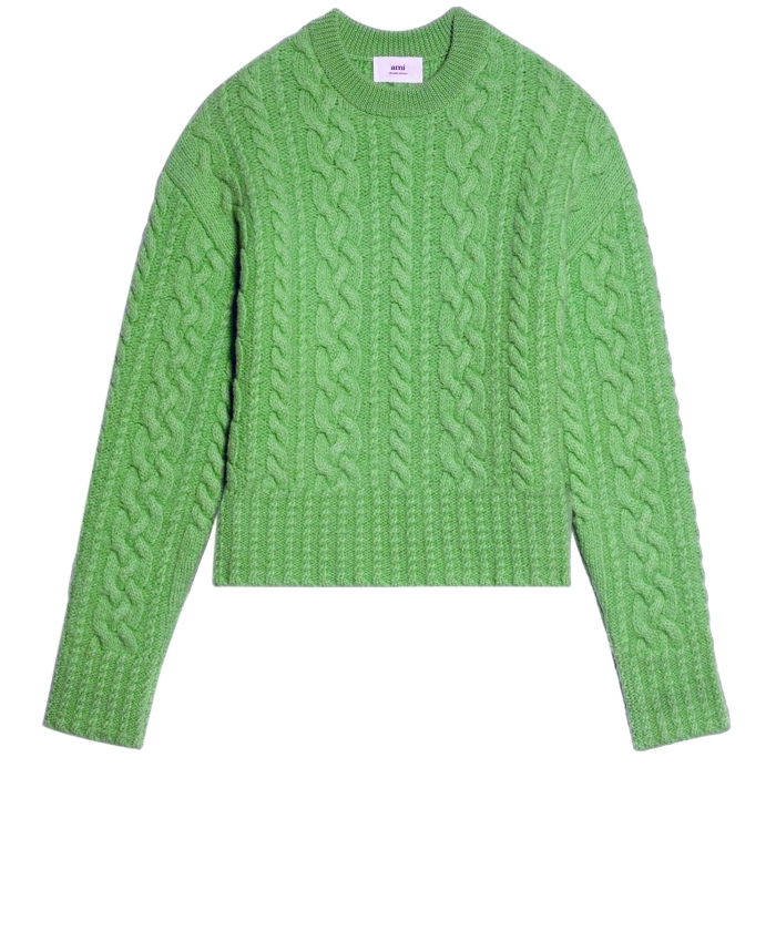 AMI PARIS - Green wool sweater
