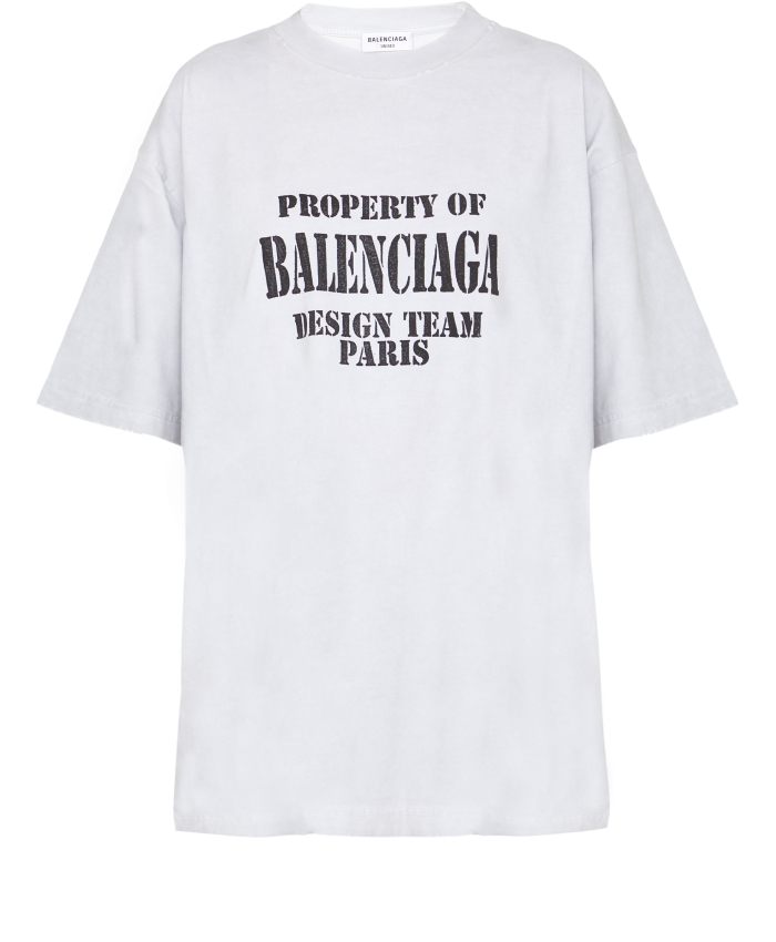 BALENCIAGA - T-shirt oversize con stampa