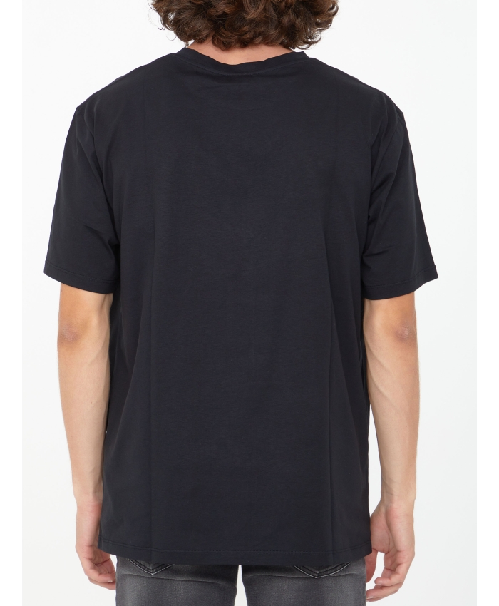 BALMAIN - T-shirt nera con logo