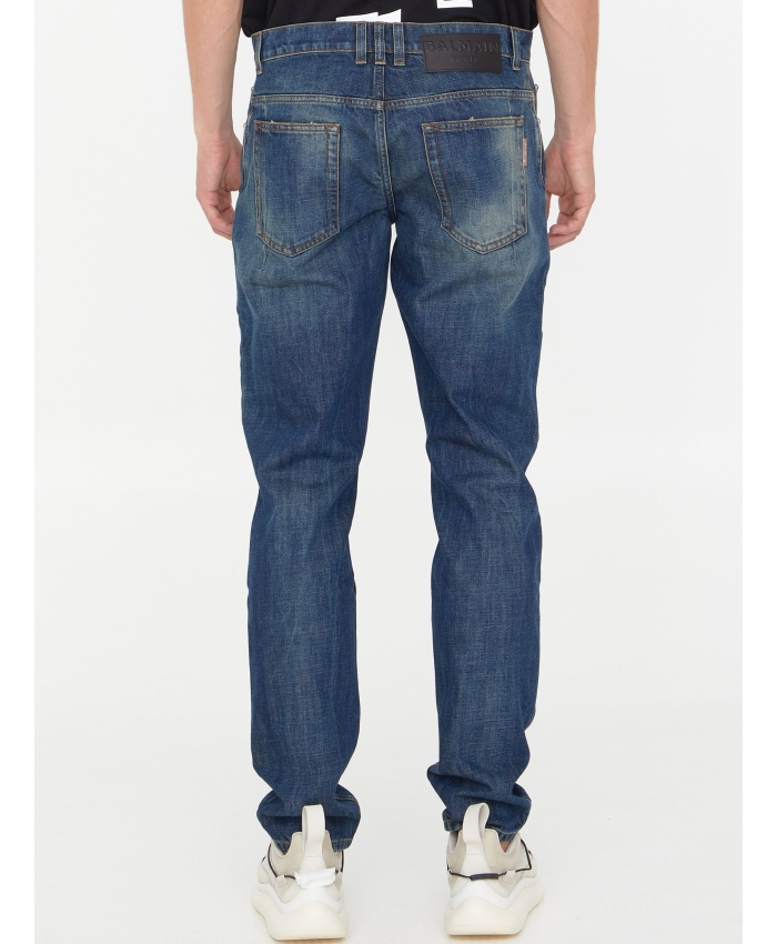 BALMAIN - Blue denim jeans