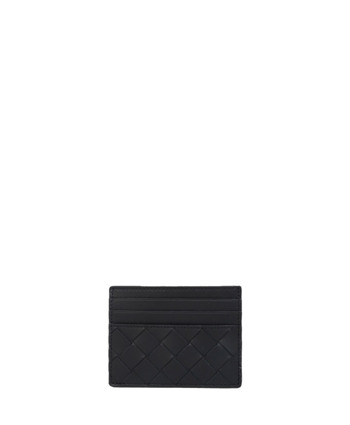 BOTTEGA VENETA - Black leather cardholder