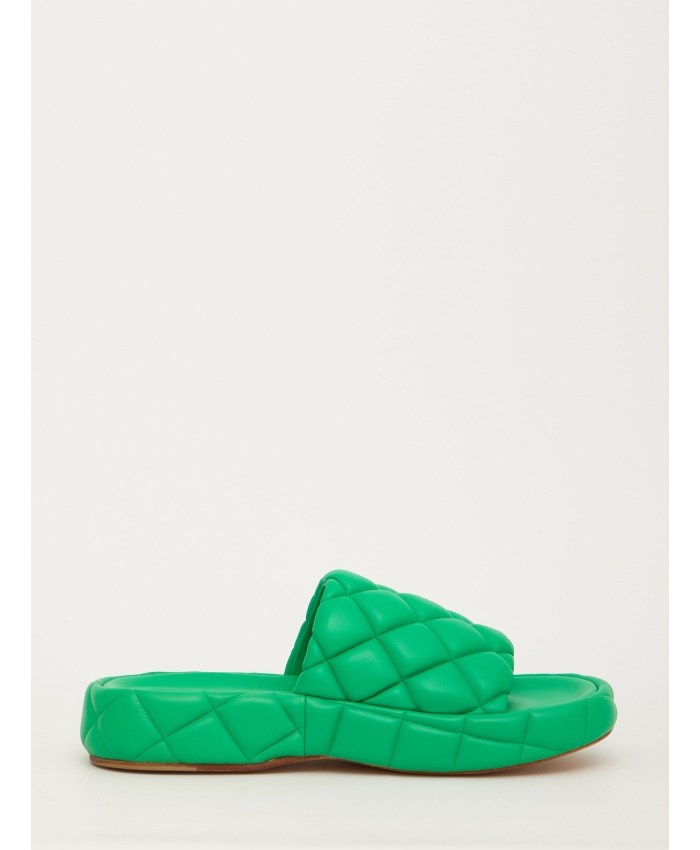 BOTTEGA VENETA - Padded green sandals