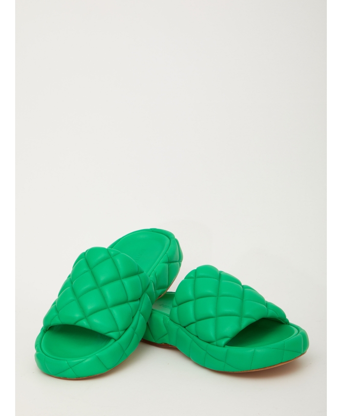 BOTTEGA VENETA - Padded green sandals