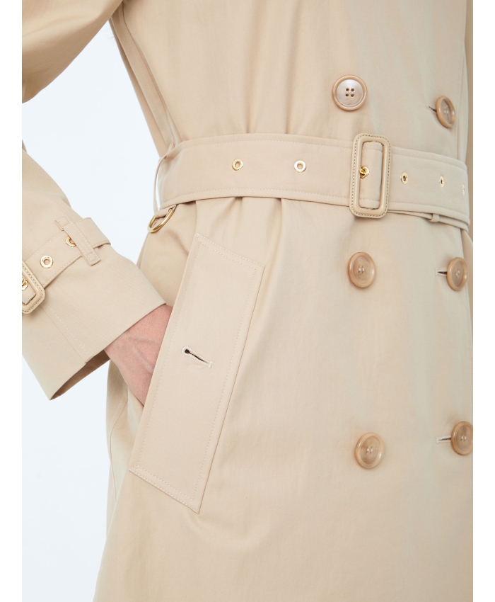 BURBERRY - Short beige raincoat