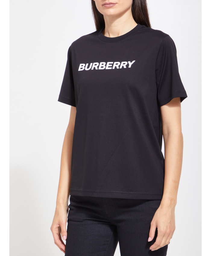 BURBERRY - Black t-shirt with logo