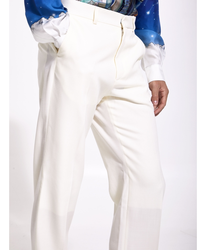 CASABLANCA - White wool trousers