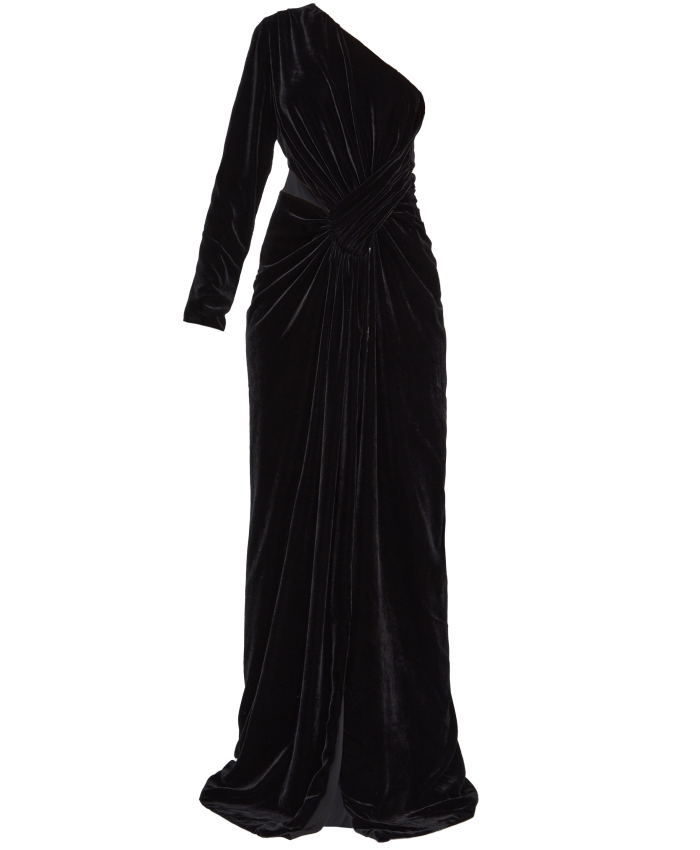COSTARELLOS - Black velvet dress