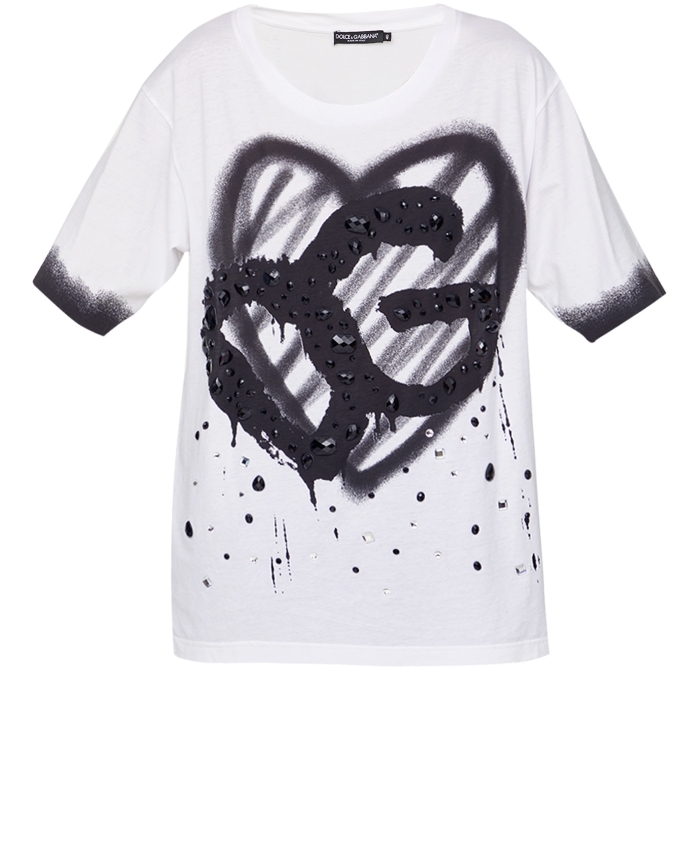 DOLCE&GABBANA - T-shirt con logo Spray