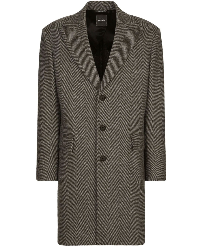 DOLCE&GABBANA - Grey wool coat