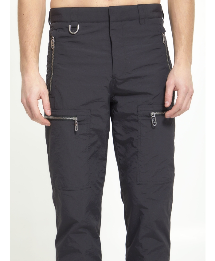 FENDI - Black nylon trousers
