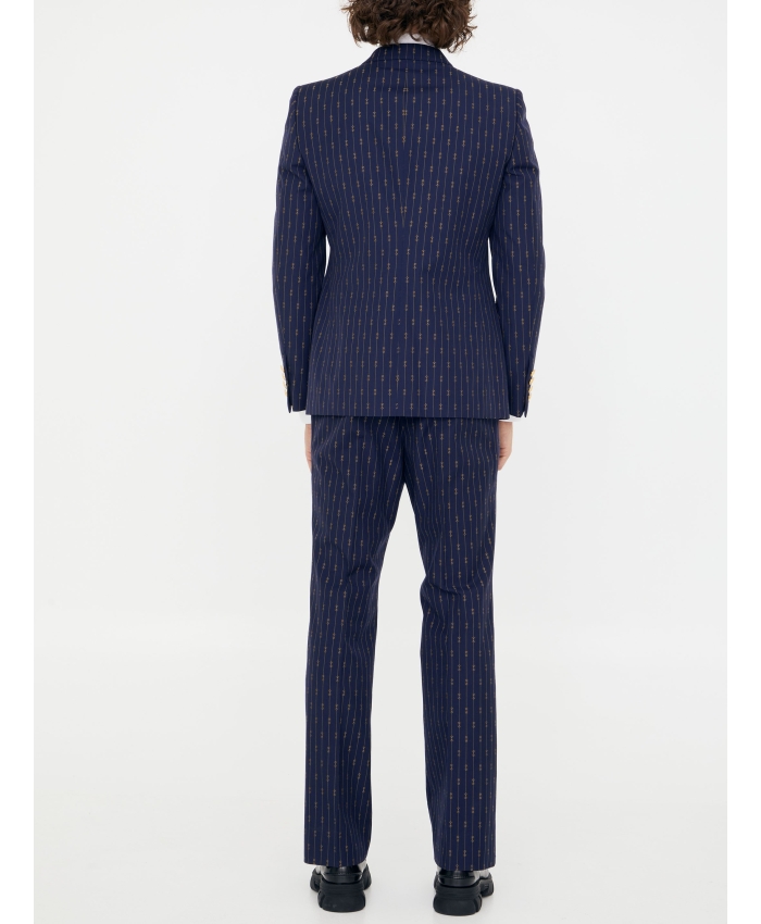 GUCCI - Blue wool trousers