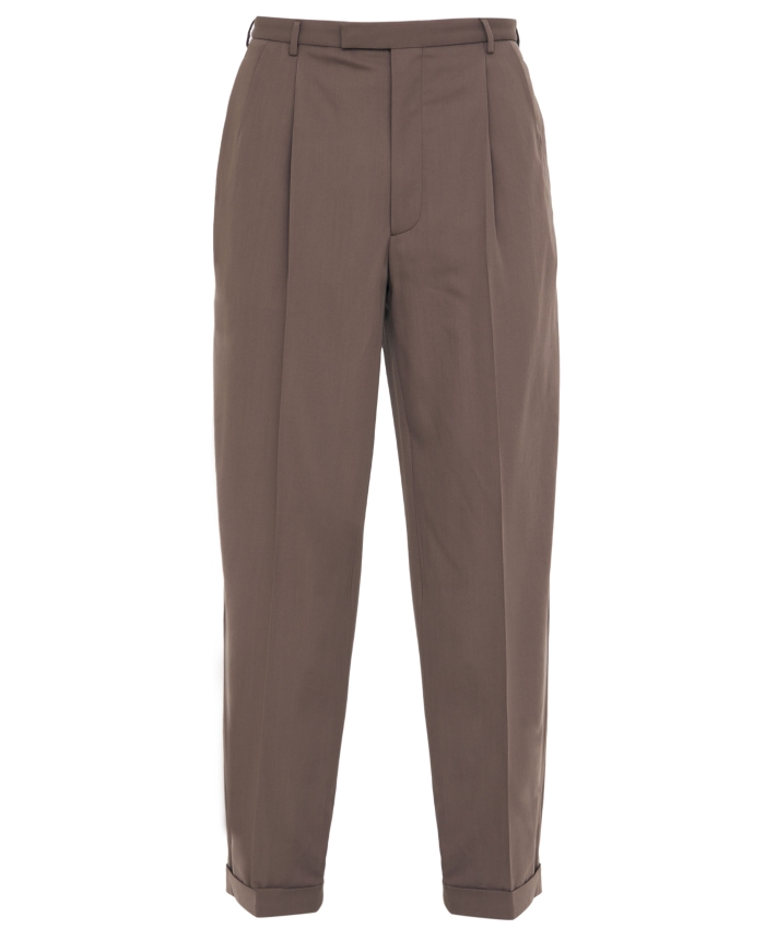 GUCCI - Brown wool trousers