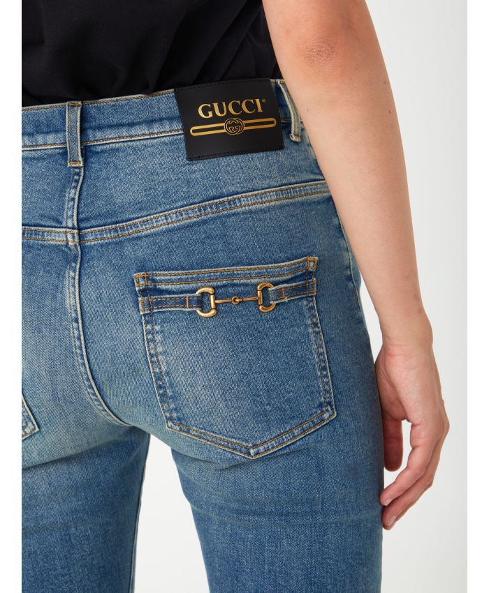 GUCCI - Horsebit denim jeans