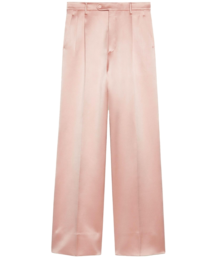 GUCCI - Pink satin trousers