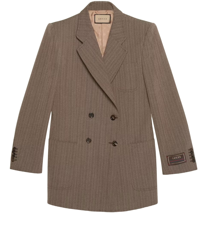 GUCCI - Herringbone wool jacket
