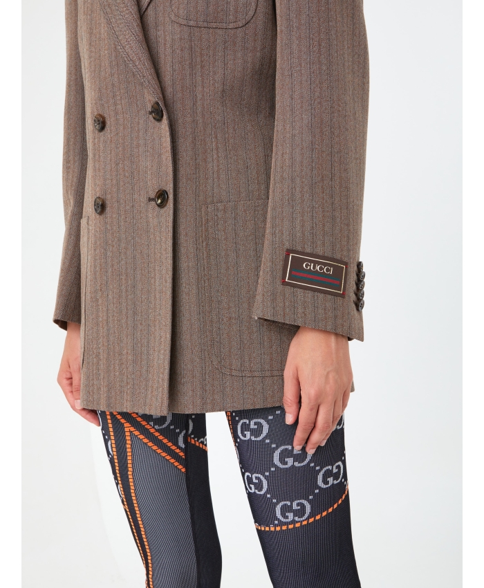 GUCCI - Herringbone wool jacket