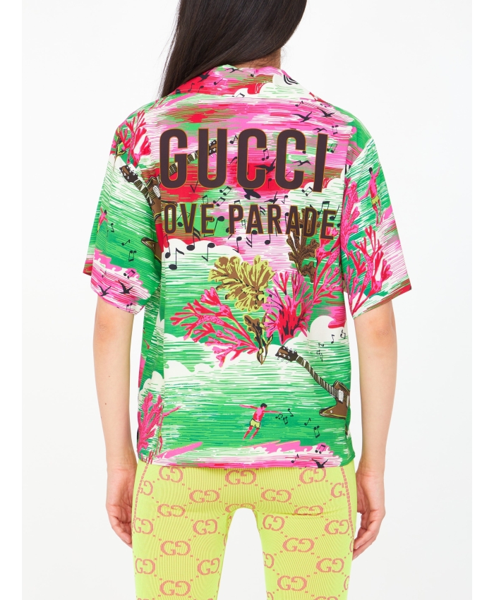 GUCCI - Ocean print shirt